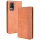 Чехол Deexe Retro Style для VIVO V21e - Brown - изображение 1