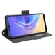 Чехол-книжка с кармашками Deexe Wallet Stand для VIVO V21e - Black - изображение 5