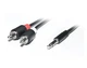 Аудіо-кабель REAL-EL Audio Pro 3.5 мм - 2xRCA (M/M), 1.8 м, чорний (EL123500042) - зображення 2