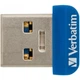 USB флеш накопитель Verbatim 16GB Store 'n' Stay NANO Blue USB 3.0 (98709) - изображение 1