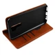 Чохол-книжка Lines Leather для Xiaomi Redmi 9 Brown - зображення 3