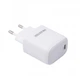 Мережевий зарядний пристрій Maxxter (1USBх3А) QC3.0 White (WC-PD-CtL-01) + кабель Lightning - изображение 1