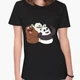 Футболка женская Вся правда о медведях (We Bare Bears) (8976-2665-2) M Черная - изображение 2