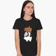 Футболка женская Вся правда о медведях (We Bare Bears) (8976-2643-4) XL Черная - изображение 3
