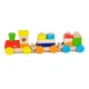 Деревянный поезд Viga Toys Цветные кубики (51610) - изображение 1