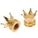 Ковпачки на ніпель для скутера, велосипеда, мотоцикла Alitek Корона Gold, 2 шт (67309-2) - зображення 1