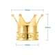 Ковпачки на ніпель для скутера, велосипеда, мотоцикла Alitek Корона Gold, 2 шт (67309-2) - зображення 6