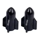 Колпачки на ниппель для велосипеда, скутера, мотоцикла Alitek Ракета Black, 2 шт (67324-2) - изображение 4
