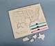Пазл-карта США Карта-раскраска из дерева 30*20 см 3DBRT с гравировкой штатов - изображение 1