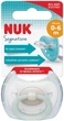 Пустышка силиконовая NUK Signature от 0 до 6 месяцев Белая (4008600401193) - изображение 2