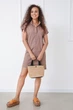 Женское льняное платье Fashion Girl "Avrora" 42-44 капучино - изображение 2