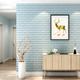 Самоклеюча 3D панель Sticker Wall під цеглу Бірюза 700х770х5мм - зображення 3