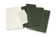 Набор записных книг Moleskine Cahier 13 x 21 см 3 шт по 80 страниц в линейку Зеленый (8055002855273) - изображение 4
