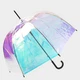 Зонт-трость полуавтомат антиветер Happy Rain U40979 Полупрозрачный хамелеон (2900000072299) - изображение 1