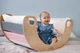 Дитяче ліжечко-качалка Luna Toys Colorful з рожевим матрасиком - зображення 5