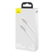 Кабель Baseus Cafule Series Metal Data Cable Type-C to iP PD 20W 2m White (CATLJK-B02) - изображение 2