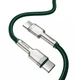 Кабель Baseus Cafule Type-C to Type-C PD 100W 2M Зеленый (CATJK-D06) - изображение 3
