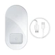 Зарядка Qi BASEUS Simple 2in1 Wireless Charger Pro Edition For Phones + Pod |15W| (WXJK-C02) Transparent - зображення 10