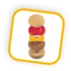 Restauracja interaktywna Smoby Toys 2 w 1 Burger House 29 akcesoriów (310910) (3032163109105) - obraz 7
