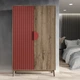 Распашной шкаф Fenster Гранд Аликанте/Красный - изображение 1