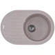 Мойка для кухни ZERIX гранитная ZS-7750R-06 760x500мм овальная врезная с сифоном бежевая ZX4557 - изображение 1
