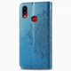 Чехол Vintage для Samsung A10s 2019 / A107F книжка с визитницей кожа PU голубой - изображение 3