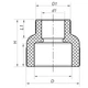 Муфта редукционная ВВ 75x40 PPR KOER K0208.PRO (KP2573) - изображение 2