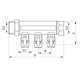 Коллектор с шаровыми кранами и фитингом KOER KR.1126-4 1”x4 WAYS (KR2840) - изображение 3