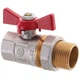 Кран с американкой 3/4" прямой WATERPRO красный (WP0152) - изображение 2