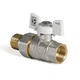 Кран с американкой 1/2" (KOER KR.227.W) белый (KR0015) - изображение 1