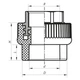 Муфта ВР Koer 63x2F PPR K0093.Pro KP0111 - изображение 2