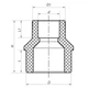 Муфта редукционная НB 32x20 PPR KOER K0057.PRO (KP0067) - изображение 2