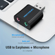 Внешняя звуковая карта USB, 2 в 1, Vention VAB-S17, стереофоническая, 2.1, (поддерживает все ОС) - изображение 5