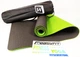 Коврик для йоги TPE+TC EasyFit Eco Friendly 6 мм черный с зеленым (спортивный каремат, йогамат для фитнеса, пилатеса) - изображение 2