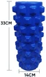 Массажный ролик EasyFit EVA Spikes 33 см синий (ролик-валик для МФР и йоги, массажер для спины, ног, рук, шеи) - изображение 1
