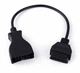 Переходник gm 12 для Ланос Сенс Lanos SENS OBD2 с 12 на 16 pin (559599805) Черный - изображение 1