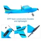 Самолет на радиоуправлении RC ZCZ50 Blue с встроенным гироскопом 340 мм RC75VV - изображение 3