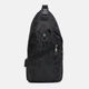Сумка-слинг мужская Laras C10066bl Черная (ROZ6400178064) - изображение 1