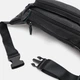 Сумка на пояс бананка мужская из натуральной кожи Laras k100045bl Черная (ROZ6400178108) - изображение 4