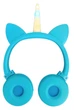 Бездротові дитячі навушники з вушками "Unicorn" KR-8600 BLUE - зображення 4