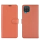 Чехол IETP для Samsung Galaxy A12 2021 / A125 книжка кожа PU с визитницей коричневый - изображение 1