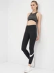 Спортивные леггинсы для фитнеса женские Nike W Nsw Essntl Gx Mr Lggng Swsh CZ8530-010 XL Черные (194502821628) - изображение 3