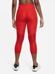 Спортивные леггинсы для фитнеса высокие женские Nike W Nk Df Fast Crop CZ9238-673 S Красные (195237999026) - изображение 2