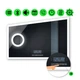 LED-зеркало 80x70см, с Smart-блоком и линзой с подсветкой, модель Simphony - изображение 1