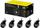 Комплект колёс 2E Gaming Universal Black 5 шт (2E-GWH-003-BK) - изображение 1