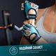 Женские перчатки для фитнеса Contraband Pink Label 5237 Sugar Skull Gloves (Бирюзовый XS) - изображение 4