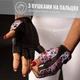 Жіночі рукавички для фітнесу Contraband Pink Label 5237 Sugar Skull Gloves (Білий M) - зображення 6