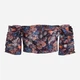Топ женский H&M 060571041 38 Фиолетовый с оранжевым (6666000152909) - изображение 1