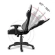 Игровое кресло компьтерное HUZARO FORCE 6.0 White Mesh Обивка ткань - изображение 8