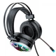 Ігрові навушники HOCO Gaming LED Headphones Hi-Res ESD05 з мікрофоном та LED RGB підсвічуванням провідні Black (ESD05) - зображення 4
